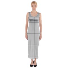 Abstract Architecture Contemporary Fitted Maxi Dress by Sapixe