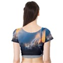 Warming Global Environment Nature Short Sleeve Crop Top View2