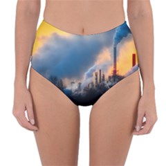 Warming Global Environment Nature Reversible High-waist Bikini Bottoms by Sapixe