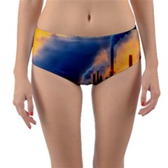 Warming Global Environment Nature Reversible Mid-waist Bikini Bottoms by Sapixe