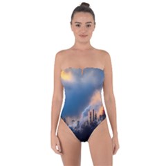 Warming Global Environment Nature Tie Back One Piece Swimsuit by Sapixe