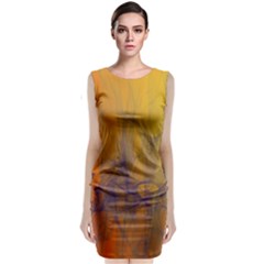 Fiesta Colorful Background Sleeveless Velvet Midi Dress by Sapixe