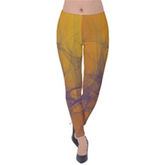 Fiesta Colorful Background Velvet Leggings by Sapixe