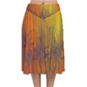 Fiesta Colorful Background Velvet Flared Midi Skirt View1