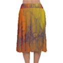 Fiesta Colorful Background Velvet Flared Midi Skirt View2