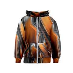 Fractal Structure Mathematics Kids  Zipper Hoodie by Sapixe