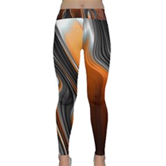 Fractal Structure Mathematics Classic Yoga Leggings by Sapixe