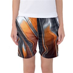 Fractal Structure Mathematics Women s Basketball Shorts by Sapixe