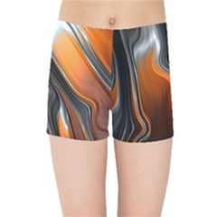 Fractal Structure Mathematics Kids Sports Shorts by Sapixe