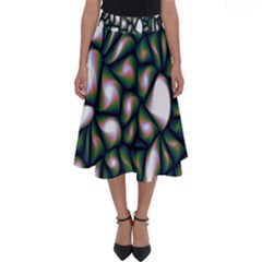 Fuzzy Abstract Art Urban Fragments Perfect Length Midi Skirt