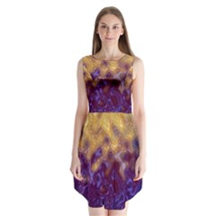 Fractal Rendering Background Sleeveless Chiffon Dress   by Sapixe