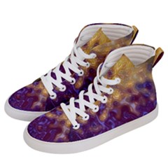 Fractal Rendering Background Men s Hi-top Skate Sneakers