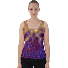 Fractal Rendering Background Velvet Tank Top