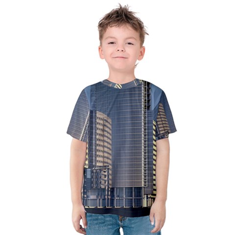 Skyscraper Skyscrapers Building Kids  Cotton Tee by Sapixe