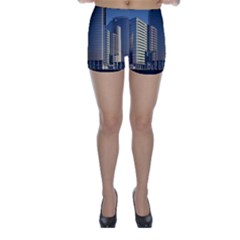 Skyscraper Skyscrapers Building Skinny Shorts by Sapixe