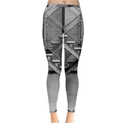 Architecture Stairs Steel Abstract Inside Out Leggings