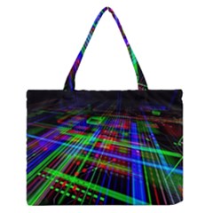 Electronics Board Computer Trace Zipper Medium Tote Bag by Sapixe