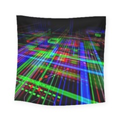 Electronics Board Computer Trace Square Tapestry (small) by Sapixe