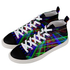 Electronics Board Computer Trace Men s Mid-top Canvas Sneakers by Sapixe