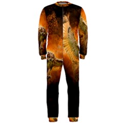 Art Creative Graphic Arts Owl Onepiece Jumpsuit (men)  by Sapixe