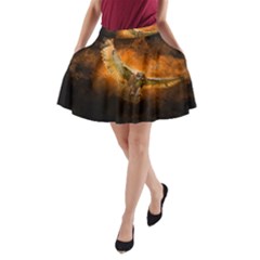 Art Creative Graphic Arts Owl A-line Pocket Skirt by Sapixe