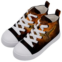 Art Creative Graphic Arts Owl Kid s Mid-top Canvas Sneakers by Sapixe