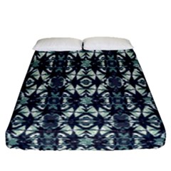 Intersecting Geometric Design Fitted Sheet (queen Size) by dflcprints