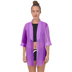 Background Texture Pattern Purple Open Front Chiffon Kimono by Sapixe