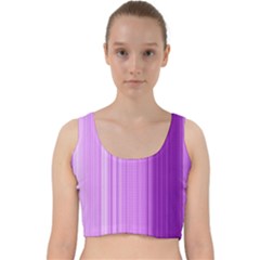 Background Texture Pattern Purple Velvet Racer Back Crop Top by Sapixe