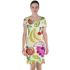 Seamless Pattern Desktop Decoration Short Sleeve Nightdress