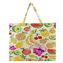 Seamless Pattern Desktop Decoration Zipper Large Tote Bag by Sapixe