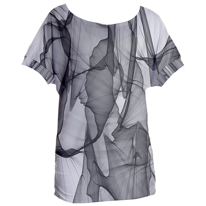 Abstract Black And White Background Women s Oversized Tee