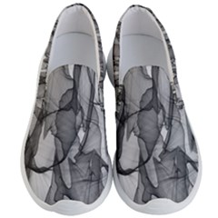 Abstract Black And White Background Men s Lightweight Slip Ons by Sapixe