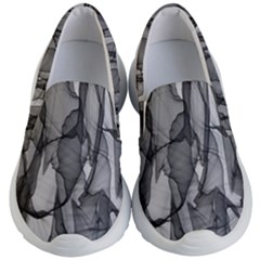 Abstract Black And White Background Kid s Lightweight Slip Ons by Sapixe