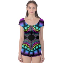 Fractal Art Artwork Digital Art Boyleg Leotard  by Sapixe