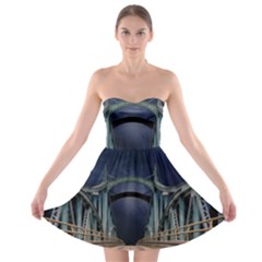 Bridge Mars Space Planet Strapless Bra Top Dress by Sapixe