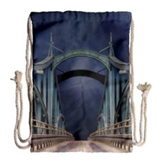 Bridge Mars Space Planet Drawstring Bag (large) by Sapixe