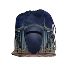 Bridge Mars Space Planet Drawstring Pouches (extra Large) by Sapixe