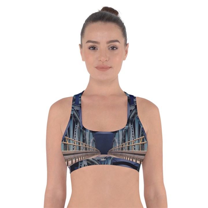 Bridge Mars Space Planet Cross Back Sports Bra