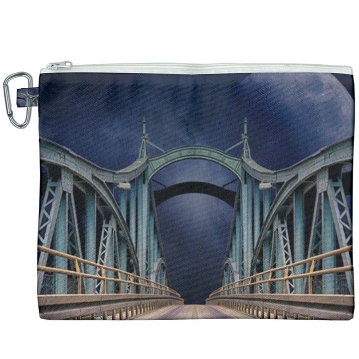 Bridge Mars Space Planet Canvas Cosmetic Bag (XXXL)