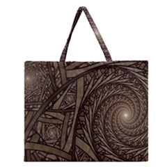 Abstract Pattern Graphics Zipper Large Tote Bag by Sapixe