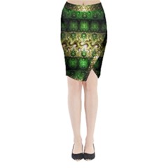 Fractal Art Digital Art Midi Wrap Pencil Skirt by Sapixe