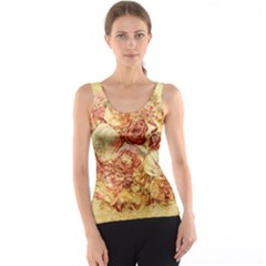 Vintage Digital Graphics Flower Tank Top by Sapixe