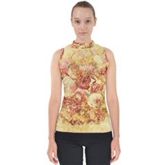 Vintage Digital Graphics Flower Shell Top by Sapixe