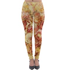 Vintage Digital Graphics Flower Lightweight Leggings