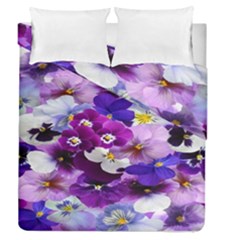 Graphic Background Pansy Easter Duvet Cover Double Side (queen Size) by Sapixe