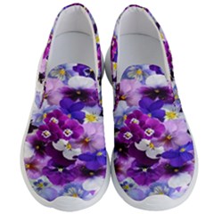 Graphic Background Pansy Easter Men s Lightweight Slip Ons by Sapixe