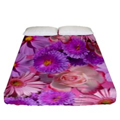 Flowers Blossom Bloom Nature Color Fitted Sheet (queen Size) by Sapixe