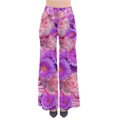 Flowers Blossom Bloom Nature Color So Vintage Palazzo Pants by Sapixe