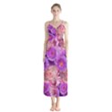 Flowers Blossom Bloom Nature Color Button Up Chiffon Maxi Dress View1